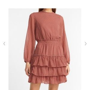 Smocked waist tiered dress